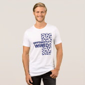 Differently Wired – Autism Awareness Month Blue Tri-Blend Shirt (Vorderseite voll)