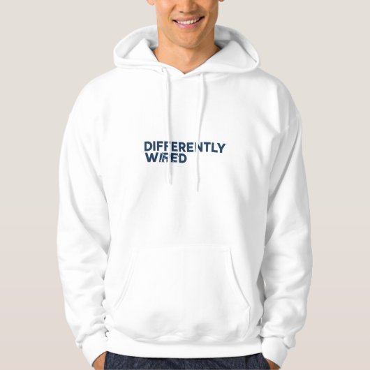 Differently Wired – Autismus-Bewusstseinsmonat Bla Hoodie (Vorderseite)