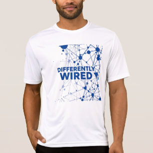 Differently Wired – Autismus-Bewusstseinsmonat Bla T-Shirt