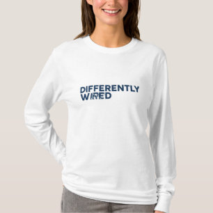 Differently Wired – Autismus-Bewusstseinsmonat Bla T-Shirt