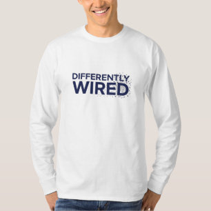 Differently Wired – Autismus-Bewusstseinsmonat Bla T-Shirt