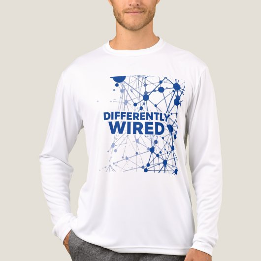 Differently Wired – Autismus-Bewusstseinsmonat Bla Tri-Blend Shirt (Vorderseite)