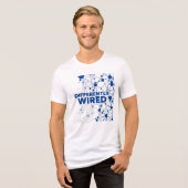 Differently Wired – Autismus-Bewusstseinsmonat Bla Tri-Blend Shirt (Vorderseite voll)