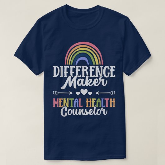Differenz Maker Mental Health Counselor790 321 T-Shirt (Design vorne)