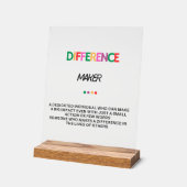 Differenzial Maker Geschenke für Frauen, danke Ges Acrylschild (Winkel)