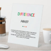 Differenzial Maker Geschenke für Frauen, danke Ges Sockelschild (In Situ)