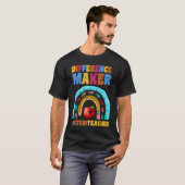 Differenzial Maker #StemTeacher Rainbow STEM Teach T-Shirt (Vorne ganz)