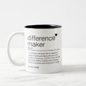 Differenzial Maker Wertschätzung Geschenk Lehrer V Zweifarbige Tasse (Links)
