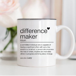 Differenzial Maker Wertschätzung Geschenk Lehrer V Zweifarbige Tasse