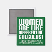 Differenziale Frauen-Berechnung Witziger Kühlschra Magnet (Vorderseite/Rückseite)