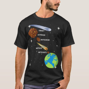 Differenzialraumobjekte Comet Asteroid Meteorit T-Shirt