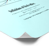 Differenzialrechnung, Derivat und Formel Poster (Ecke)