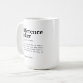 Differenzmacher - inspirierendes Zitat Kaffeetasse (Vorderseite Links)