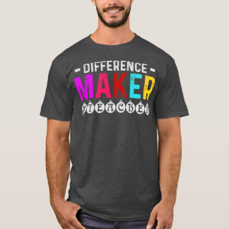 Differenzmacher Lehrer Wertgutschrift Geschenk T-Shirt