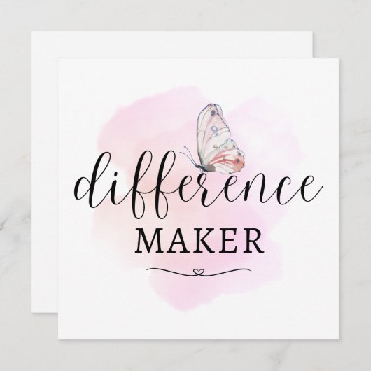 Differenzmacher Mitteilungskarte (Vorne/Hinten)