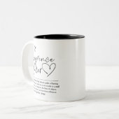 Differenzmacher Zweifarbige Tasse (Vorderseite Links)