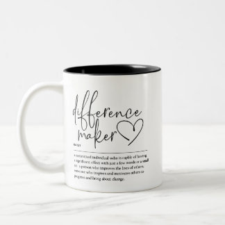 Differenzmacher Zweifarbige Tasse