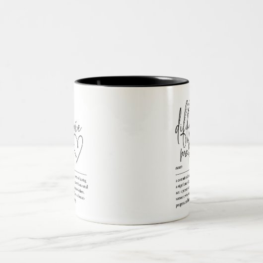 Differenzmacher Zweifarbige Tasse (Mittel)