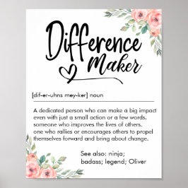 Differenzmaker Definition Bewertung für sie Poster