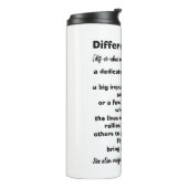 Differenzmaker-Definition inspirierend Thermosbecher (Nach links gedreht)