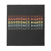 Differenzmaker Vintag Notizblock (Vorderseite)