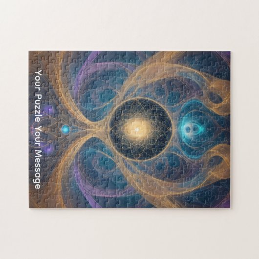 Difficult jigsaw puzzle "Cosmic Swirls" (Horizontal)