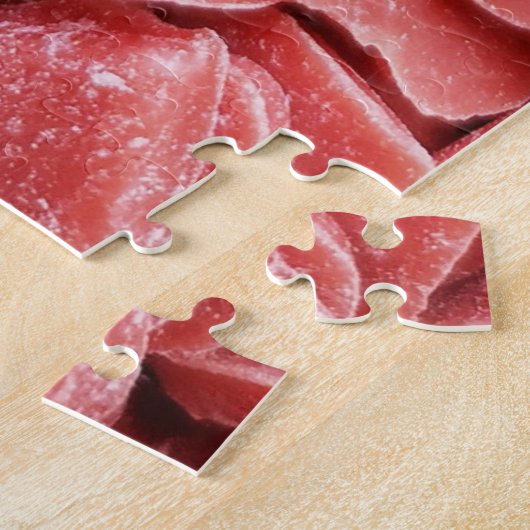 Difficult Red Candy Hearts Cluster Puzzle (Seite)