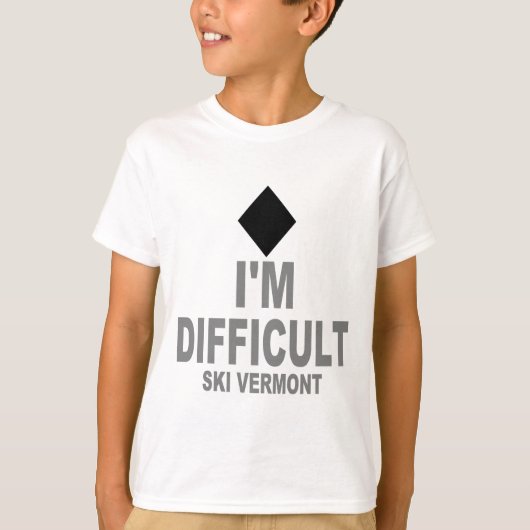 Difficult_Ski_VERMONT T-Shirt (Vorderseite)