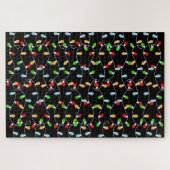 Difficult to solve Christmas Lights Puzzle (Horizontal)