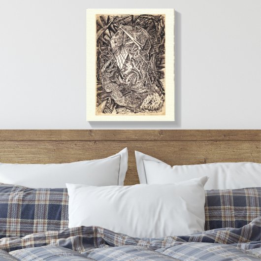 Diffrakete (Höhlenbewohner) Leinwand Art (Insitu (Schlafzimmer))