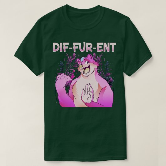DifFurEnt I Fandom I Furries Cosplay 3 T-Shirt (Design vorne)