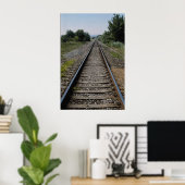 Diffuse Eisenbahnstrecke Poster (Heimbüro)