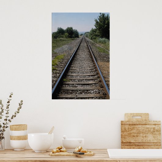 Diffuse Eisenbahnstrecke Poster (Küche)
