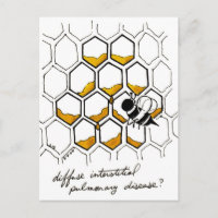 Diffuse interstitielle Lungenerkrankung Postkarte