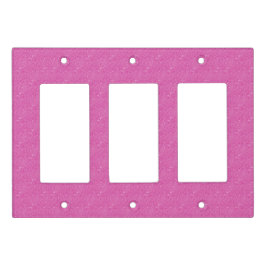 Diffuse rosa Dreifach-Rocker-Light-Switch-Abdeckun