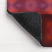 Diffuses Dunkelrotes Tartanmuster Mousepad (Ecke)