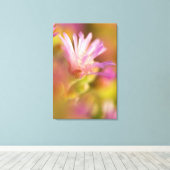 Diffusionsbild einer farbigen, sukkulenten Blume Leinwanddruck (Insitu (Holzboden))