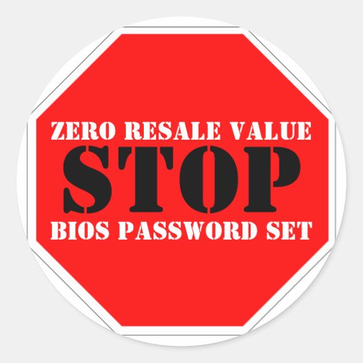 Dift Deterrent Warenkorb Runder Aufkleber (Vorderseite)