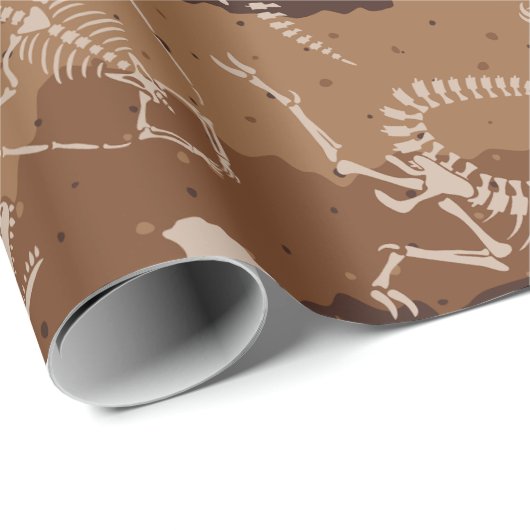 Dig Dino Dig Geschenkpapier (Rolleneckpunkt)