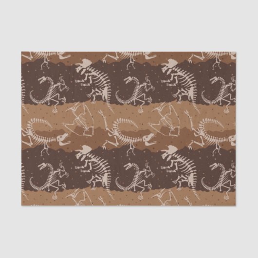 Dig Dino Dig Seidenpapier (Vorderseite)