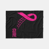 Dig For A Breast Cancer Awareness Volleyball Nk Fleecedecke (Vorderseite (Horizontal))