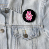 Dig for a cuure Breast Cancer Awareness Volleybyll Button (Beispiel)