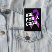 Dig for a cuure, Brustkrebs Awareness Volleyball Button (Insitu)