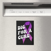 Dig for a cuure, Brustkrebs Awareness Volleyball Magnet (In Situ (Geschirrspüler))