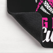 Dig for a cuure Brustkrebs Awareness Volleyball Mousepad (Ecke)