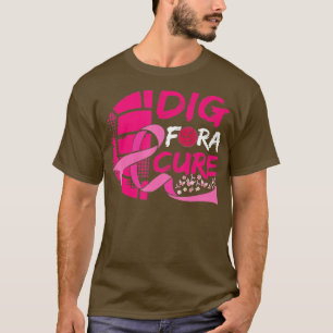 Dig for a cuure Brustkrebs Awareness Volleyball T-Shirt