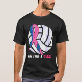 Dig for a cuure Brustkrebs Awareness Volleyball T-Shirt (Vorderseite)
