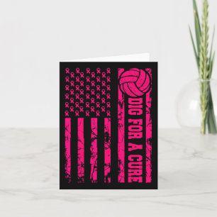 Dig for a cuure Brustkrebs Volleybyll Pink Ameri Karte