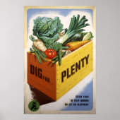 Dig For Plenty - Frucht und Veg Poster (Vorne)