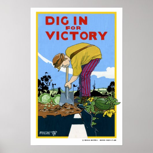Dig in für den Sieg Poster (Vorne)